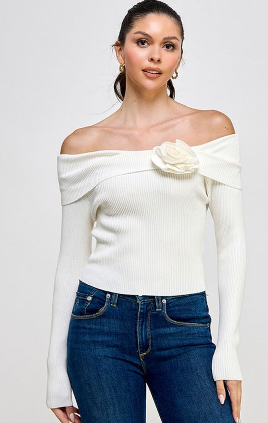 WHITE ROSE BLOUSE