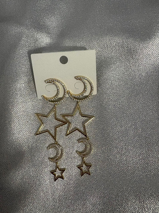 MOON STAR EARRINGS